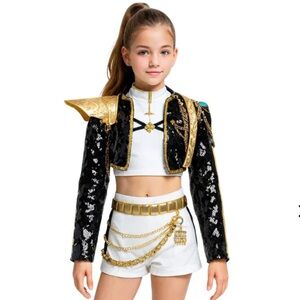 Rumi KPop Demon Hunters Kids Costume Girls 8-10